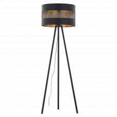 Торшер 1xE27 TAGO черный/золотистый