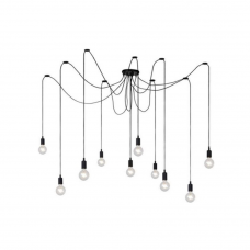 Люстра 10хE27 JH-356 1.8м ПВХ Silica Gel Holder черный