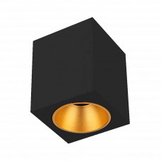Спот накладной 1xGU10 6693 черный-золотистый
