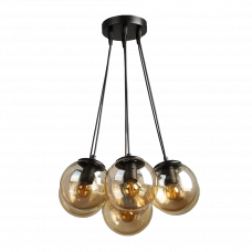 Светильник подвесной 7xE27 Malta черный