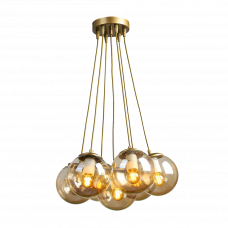 Светильник подвесной 7xE27 Malta золотистый