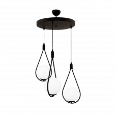 Светильник подвесной 3xE27 Meksika черный
