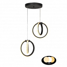 Светильник подвесной Led Sezen 2x24W 4000K черный