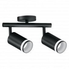Спот накладной 2xGU-10 черный двойной ML232 Feron