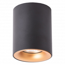 Спот накладной 1xGU10 TORRE черный/золотистый