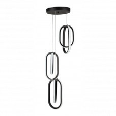 Светильник подвесной Led 3х24W Goktug черный