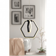 Светильник подвесной Led 1х24W Alena черный