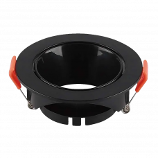 Спот встраиваемый GU10 круглый черный