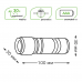 Фонарь Led 1W 50Lm 3AAA Gauss
