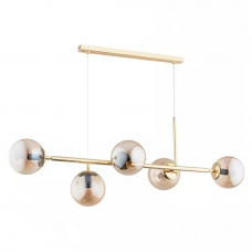 Светильник подвесной 5хE14 Dansa золотистый 63019