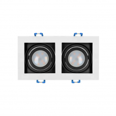 Спот встраиваемый 2xMR16 белый-черный Orno