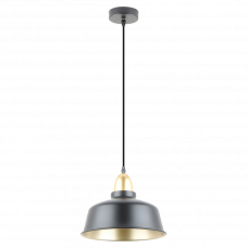 Светильник подвесной 1хE27 Mensa Zumaline A8063-BK черный/золотистый