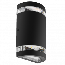 Бра Led 2х3Вт 4000K IP54 черный фасадный 