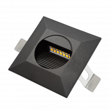 Бра Led 2Вт 4000K IP44 черный квадратный 