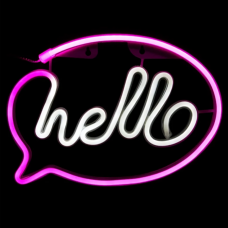 Ночник Led Neon HELLO 30x21см DPM
