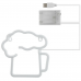 Lampa de veghe Led Neon BERE 22x22cm DPM