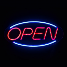 Ночник Neon OPEN 45x22см DPM