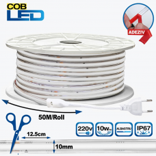 Лента светодиодная 14Вт/м 220В синий 296Led/м COB IP67 Panlight