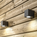 Бра уличное GU10 IP44 черный PL-12681P Panlight