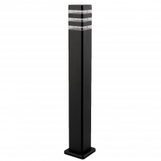 Светильник садово-парковый E27 90x800мм IP44 черный квадратный PL-153480 Panlight
