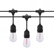 Кабель с цоколями E27x10 10м RGB 220В Elmos