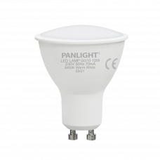 Лампа светодиодная с цоколем GU10 10Вт 3000K
