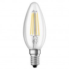 Лампа светодиодная Filament B40 с цоколем E14 4Вт 2700K 470лм Osram
