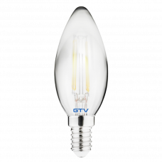 Bec Led filament C35 cu soclu E14 4W 1800K 200Lm GTV