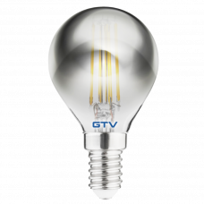 Лампа светодиодная филамент G45 с цоколем E14 4Вт 1800K 200лм GTV