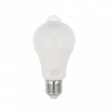 Лампа светодиодная A60 с цоколем E27 11Вт 4000K с датчиком 