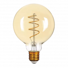 Лампа светодиодная филаментная G95 с цоколем E27 6Вт 2200K 