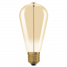Лампа светодиодная филаментная ST64 с цоколем E27 3Вт 1800K