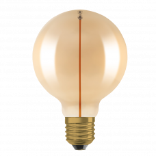 Лампа светодиодная филаментная G95 с цоколем E27 3Вт 1800K