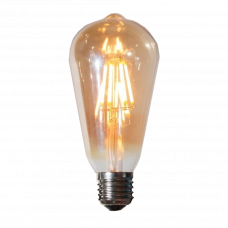 Лампа светодиодная филаментная ST64 с цоколем E27 4Вт 2700K