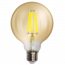 Лампа светодиодная филамент G95 с цоколем E27 8Вт 2200K amber Panlight