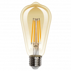 Лампа светодиодная филамент ST64 с цоколем E27 8Вт 2200K Panlight