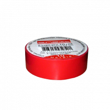 Изолента ПВХ самозатухающая красная 10м