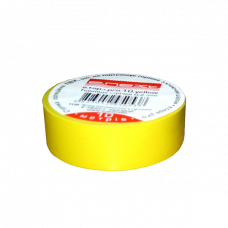 Изолента ПВХ самозатухающая желтая 10м