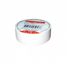 Изолента ПВХ самозатухающая белая 10м