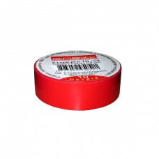 Изолента ПВХ самозатухающая красная 20м