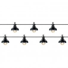 Гирлянда праздничная 10ламп 4,5м теплый белый