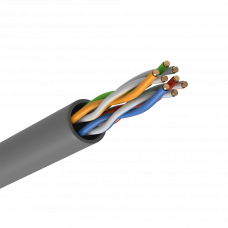 Кабель IT U/UTP Cat.5E 4x2x24AWG solid LSZH серый