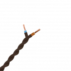 Кабель электрический декоративный 2х0.75мм<sup>2</sup> коричневый 