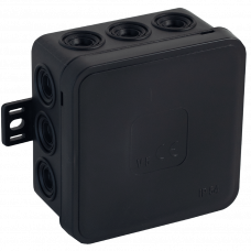 Коробка распределительная накладная 75x75x41мм IP54 черный Orno OR-JB-13802/B