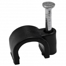 Скоба круглая 10мм черный 50шт. MegaWatt