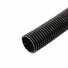 Трубка гофрированная 25мм 750N черный с протяжкой UV Extro