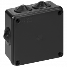 Коробка распределительная 100х100х50мм 6 входов черный UV IP65 Orno