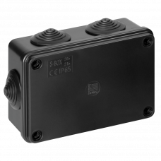 Коробка распределительная 120х80х50мм 6 входов черный UV IP65 Orno