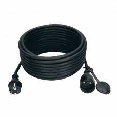 Удлинитель 1 розетка 15м черный IP44 Jonex