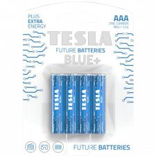 Батарейки TESLA AAA BLUE+ 4шт. Zinc Carbon
